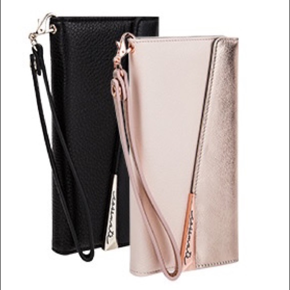 case-mate Accessories - CM Leather Folio Wristlet Wallet Clutch Case